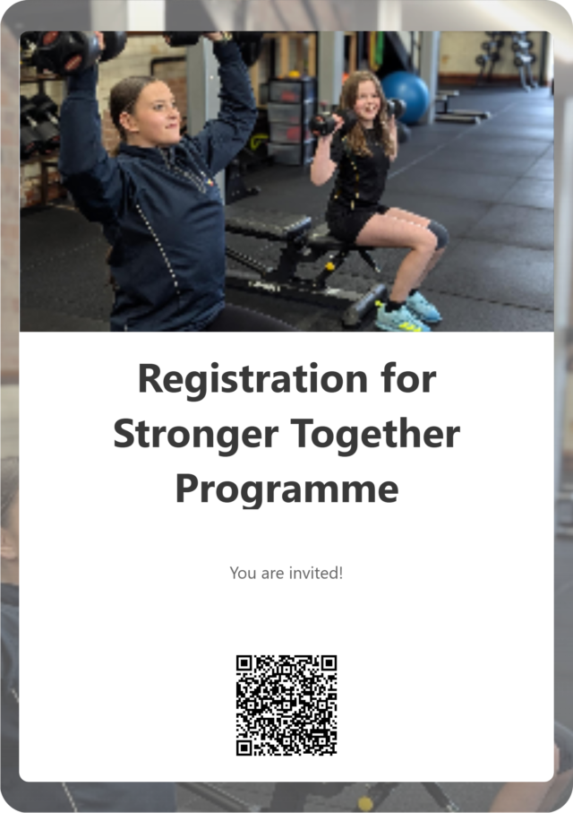 QR Code for Registration for Stronger Together Programme 1