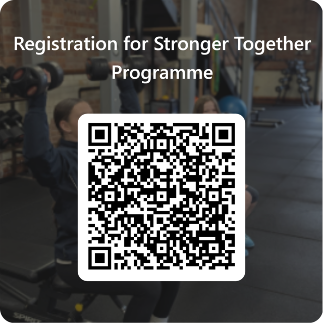 QR Code for Registration for Stronger Together Programme